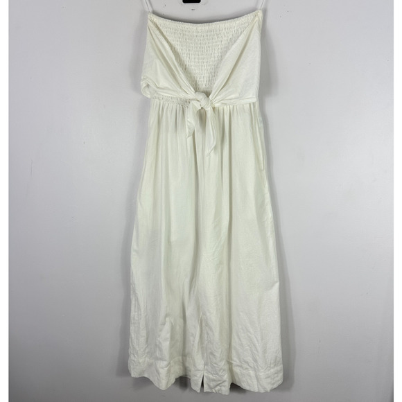 Bishop + Young Jumpsuit XS Ivory Strapless Y2K Indie Sleaze Soft Girl Costal - Picture 1 of 7